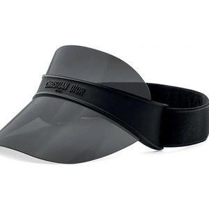 Dior Club Sun Visor in Matte Black/Smoke
